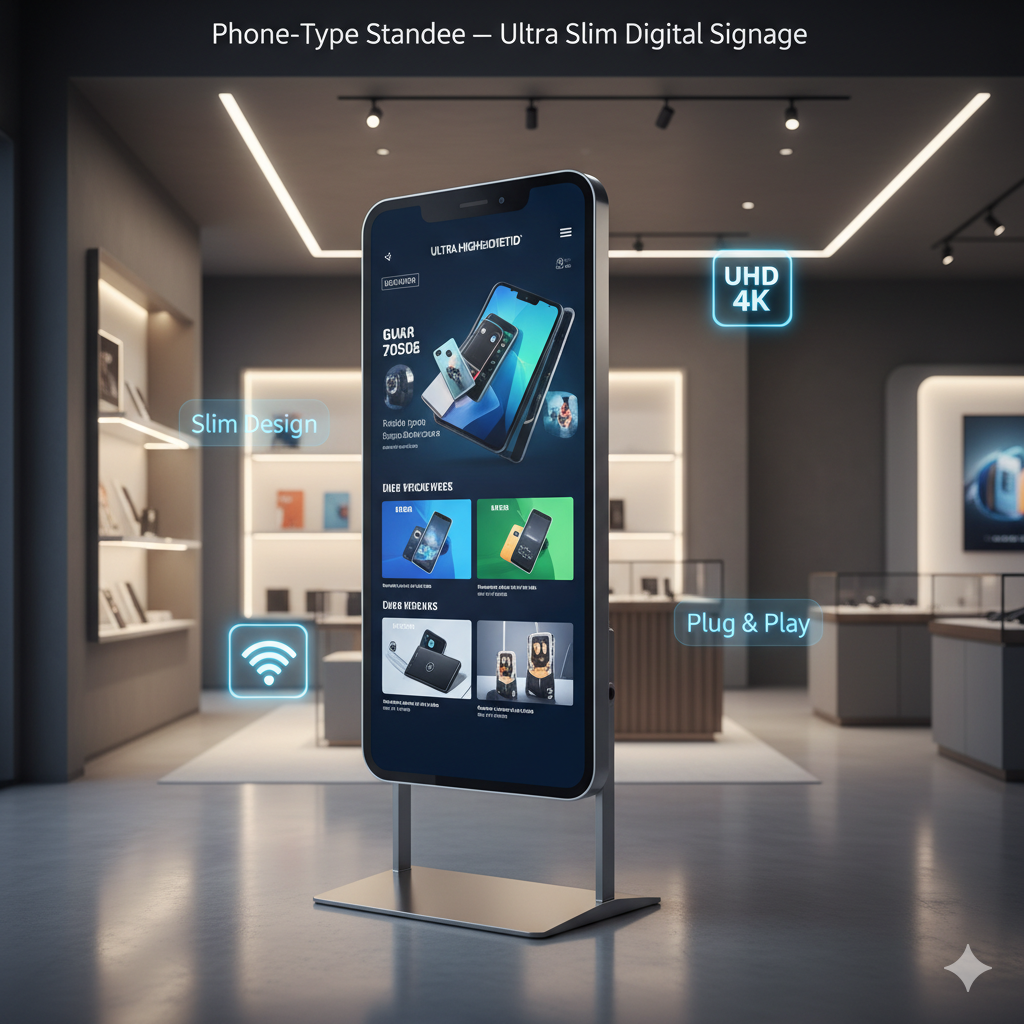 i phone type digital signage (43 inch)